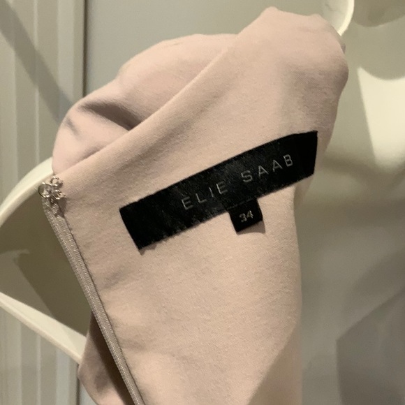 ELIE SAAB PINK BODYCON MID LENGTH DRESS - Picture 4 of 4